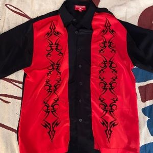 90’s jnco jeans button up men’s